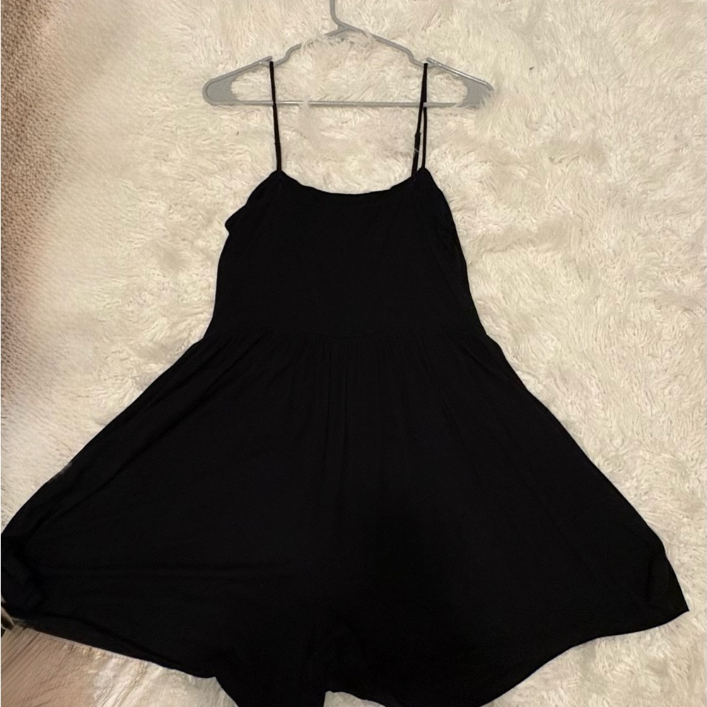 Black Spaghetti Strap Romper